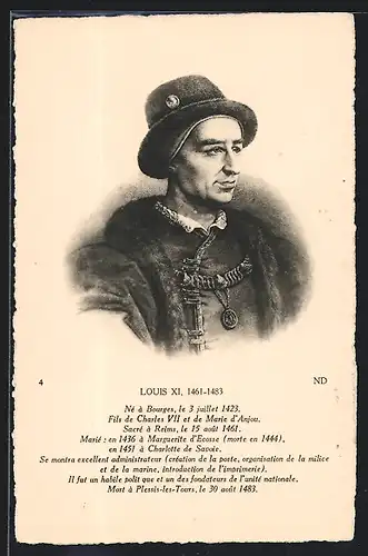 Künstler-AK Louis XI., König von Frankreich