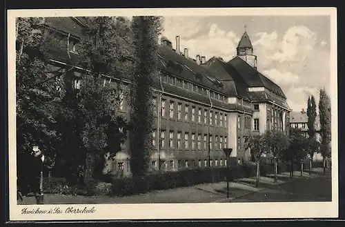 AK Zwickau i. Sa., Partie an der Oberschule