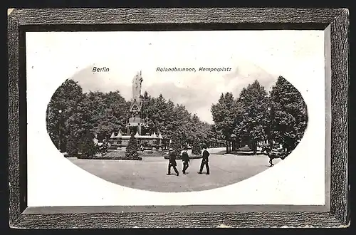 AK Berlin, Rolandbrunnen, Kemperplatz