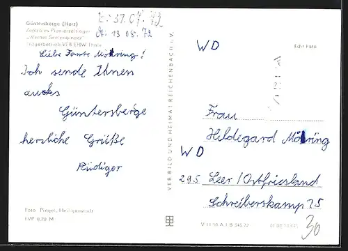 AK Güntersberge, Zentrales Pionierzeltlager Werner Seelenbinder