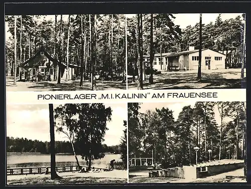 AK Gräbendorf Kreis Königs Wusterhausen, Pionierlager M.I. Kalinin am Frauensee