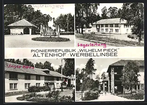 AK Altenhof, Gebäude der Pionier-Republik Wilhelm Pieck am Werbellinsee