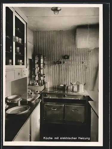 AK Küche mit elektrischer Heizung im Zeppelin