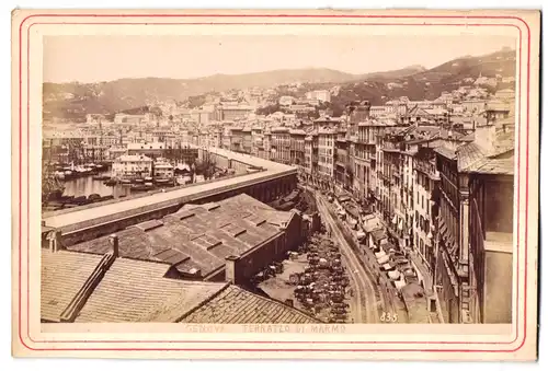 Fotografie unbekannter Fotograf, Ansicht Genova, Terrazzo di Marmo