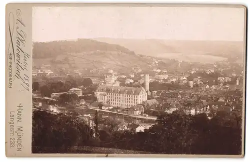 Fotografie A. Platowitsch, Hann. Münden, Ansicht Hann. Münden, Blick über die Stadt