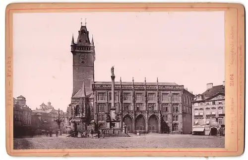 Fotografie Römmler & Jonas, Prag, Ansicht Prag, Blick auf das altstädter Rathhaus