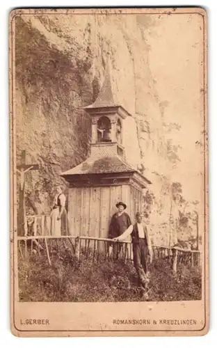 Fotografie L. Gerber, Romanshorn, Ansicht Wildkirchli, Blick auf die Kapelle