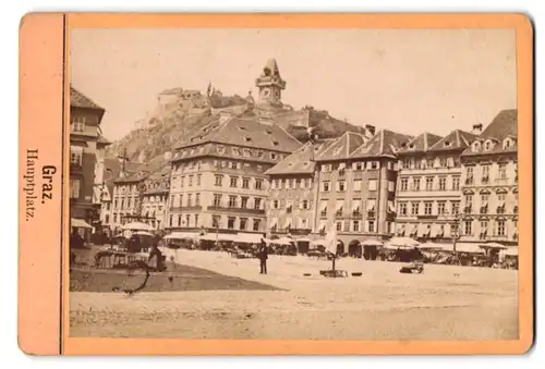 Fotografie unbekannter Fotograf, Ansicht Graz, Blick auf den Hauptplatz