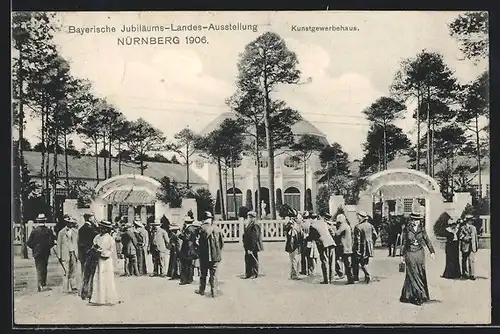 AK Nürnberg, Bayerische-Jubiläums-Landes-Ausstellung 1906 - Kunstgewerbehaus