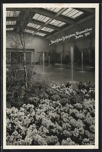 AK Berlin, Deutsche Frühjahrs-Blumenschau 1935, Ausstellungshalle