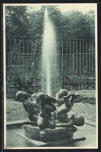 AK Dresden, Jubiläums-Gartenbau-Ausstellung 1926, Kinderbrunnen von E. Grämer