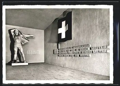 AK Zürich, Schweizerische Landesausstellung 1939, Wehrwille