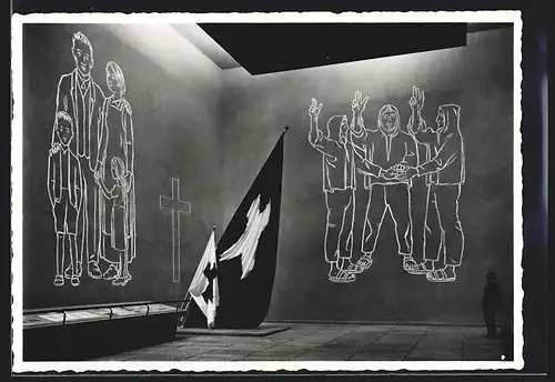 AK Zürich, Schweizerische Landesausstellung 1939, LA-Enge: Abt. Heimat und Volk