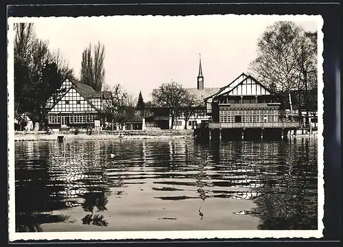 AK Zürich, Schweizerische Landesausstellung 1939, LA-Riesbach, Dörfli vom See