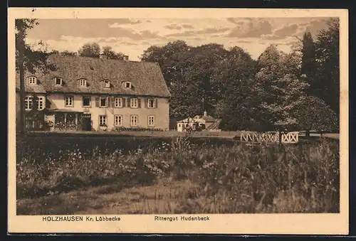 AK Holzhausen Kreis Lübbecke, Rittergut Hudenbeck