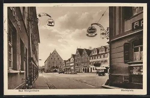 AK Bad Mergentheim, Am Marktplatz