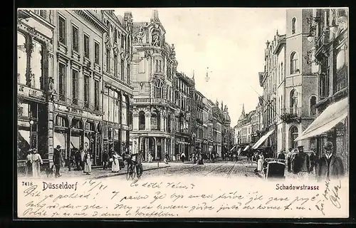 AK Düsseldorf, In der Schadowstrasse