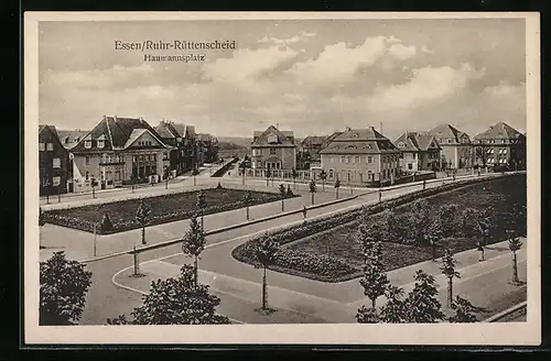 AK Essen a. d. Ruhr, Blick auf den Hermannsplatz in Rüttenscheid