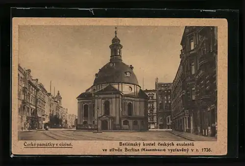 AK Berlin, Kirche in der Mauerstrasse