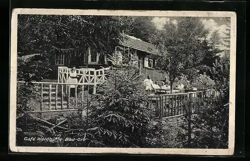 AK Bad Orb i. Sp., Café Waldhütte