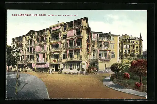 AK Bad Langenschwalbach, Hotel und Villa Metropole