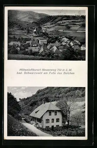 AK Neuenweg /Bad. Schwarzwald, Pension Belchenblick der Frau Mühlradt