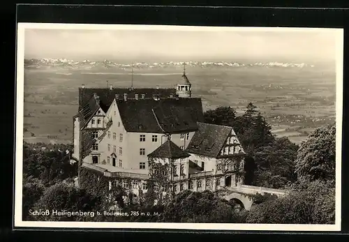 AK Heiligenberg b. Bodensee, Blick zum Schloss Heiligenberg