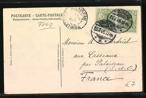 AK Triberg, Partie am Bergsee