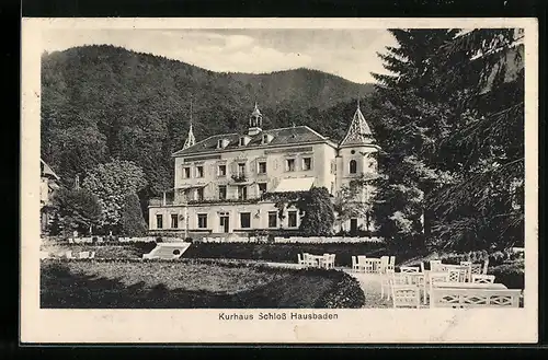 AK Badenweiler, Kurhaus Schloss Hausbaden