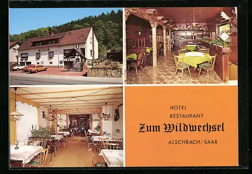 AK Alschbach /Saar, Hotel Restaurant Zum Wildwechsel