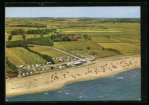 AK Schönhagen, Haus Seestern, DCC-Campingplatz aus der Vogelschau