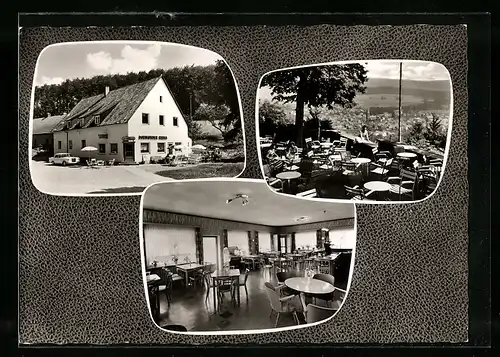 AK Bad Driburg, drei Ansichten von der Gaststätte Josefsmühle