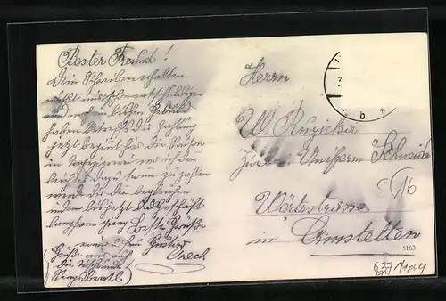 AK Lunz, Ortsansicht mit Retzkogel und Scheiblingstein