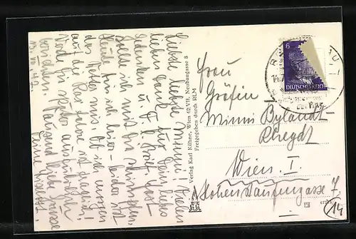 AK Reichenau, Teilansicht mit Fluss