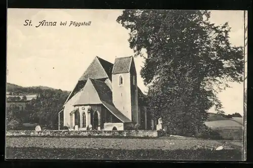 AK Pöggstall, Kirche St. Anna im Felde