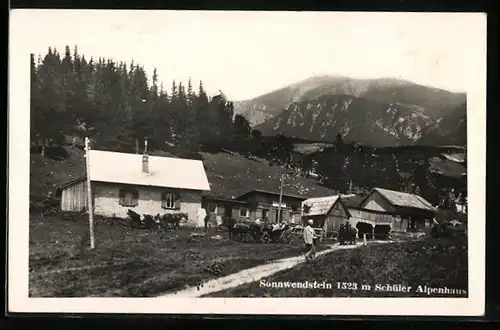 AK Schüler-Alpenhaus, Weg zur Berghütte am Sonnwendstein