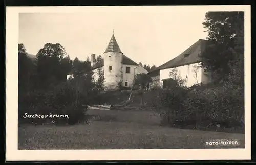 AK Sachsenbrunn, Haus mit Turm