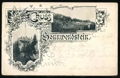 AK Sonnwendstein, Gasthaus, Gipfel