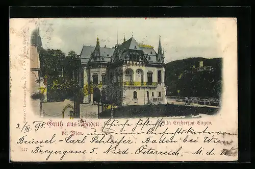 AK Baden bei Wien, Villa Erzherzog Eugen