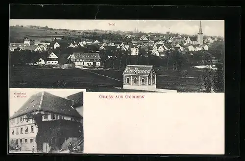 AK Gochsen, Totalansicht, Gasthaus zum Ochsen
