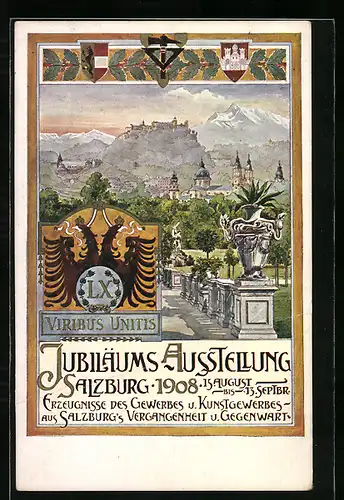 AK Salzburg, Jubiläums-Ausstellung 1908