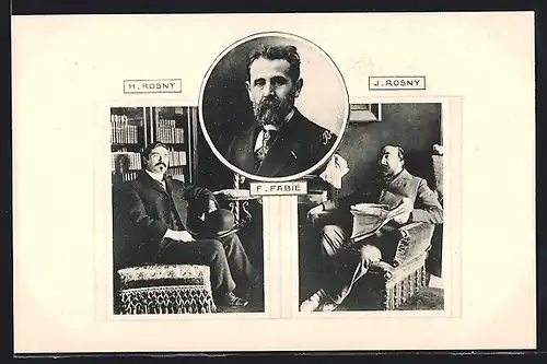 AK H. und J. Rosny, F. Fabié, Portraits, Les Annales