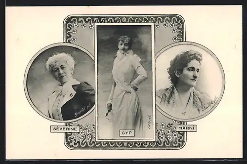AK Gyp, im Kleid, Séverine & Marni im Portrait
