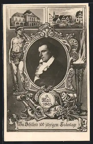 AK Zu Schiller`s 100 jährigem Geburtstage 1905