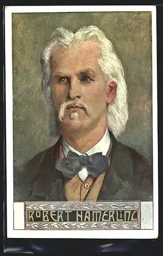 AK Portrait des Dichters Robert Hamerling