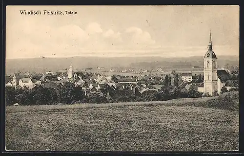 AK Windisch Feistritz, Totalansicht von einem Feld aus