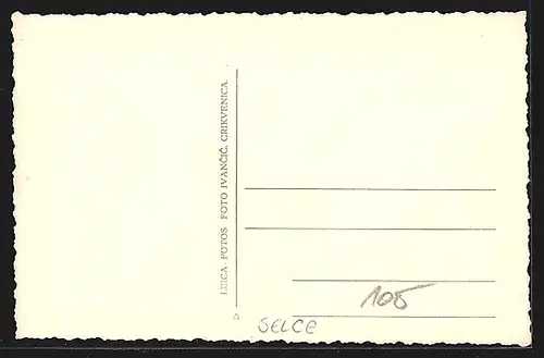 AK Selce, Ortsansicht am Wasser