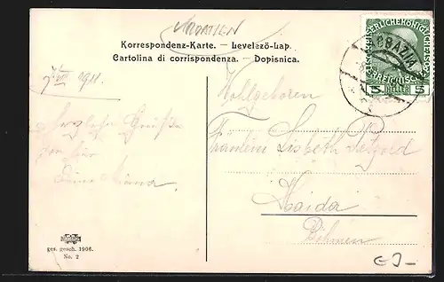 AK Abbazia, Blick auf Bootshafen