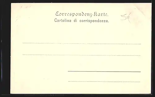 AK Lovrana, Ortspartie an der Brücke