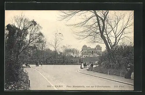 AK Paris, Parc Montsouris, vue sur L`Observatoire